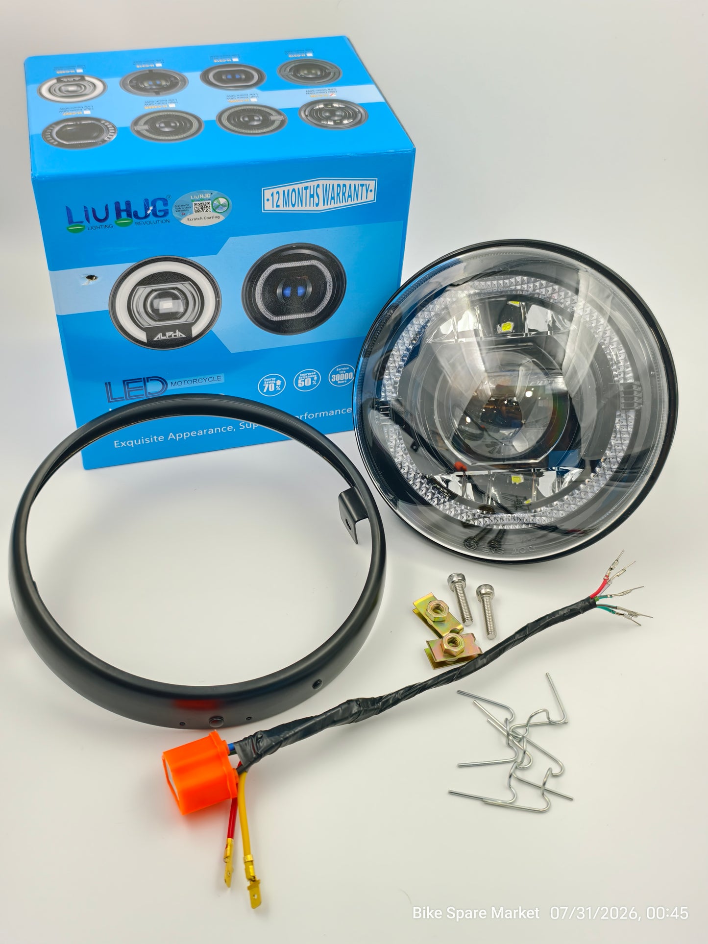 ( Triumph full kit ) HJG C-199 108watt 58w high 50w low projector headlight (6m Warranty)