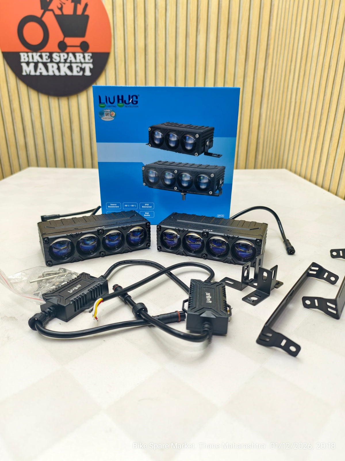 HjG Blaze 4 (Tri Colour) With Auxpro Harness Pair ( 1 Year Warranty )