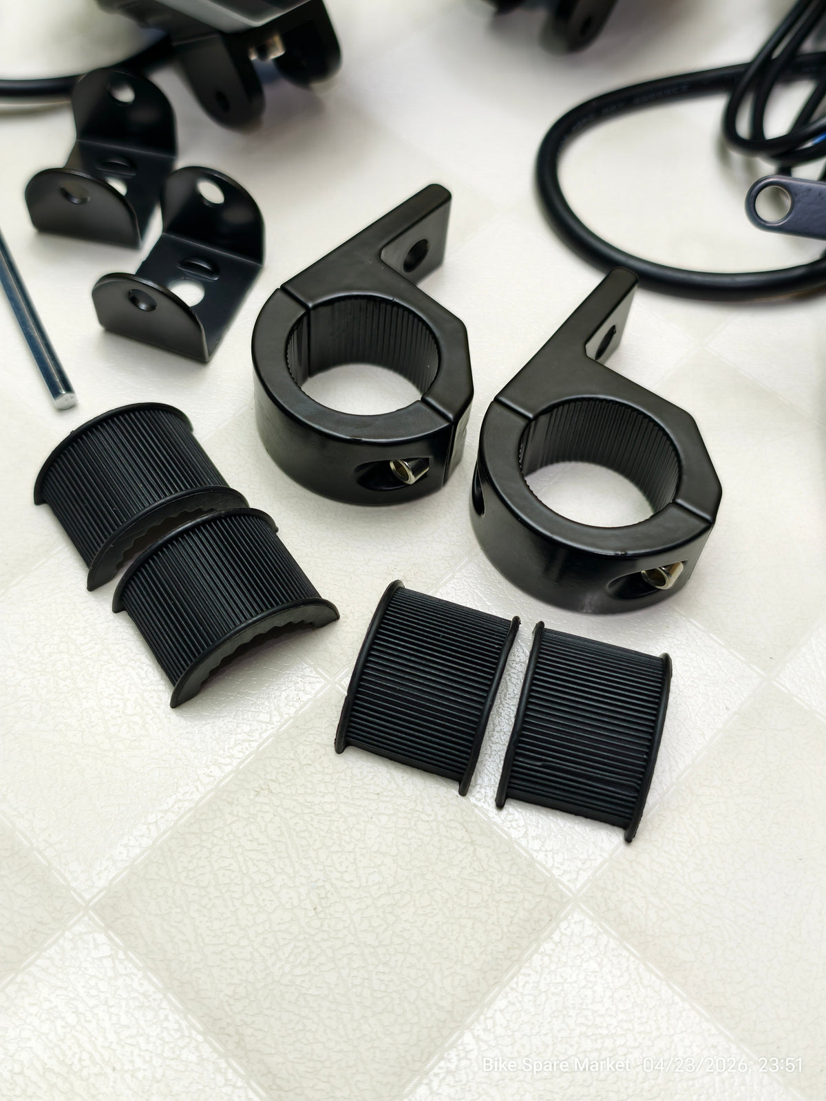 HJG 125 fog Light With Moto Powerz Harness and Clamp 120w ( 1 year warranty )