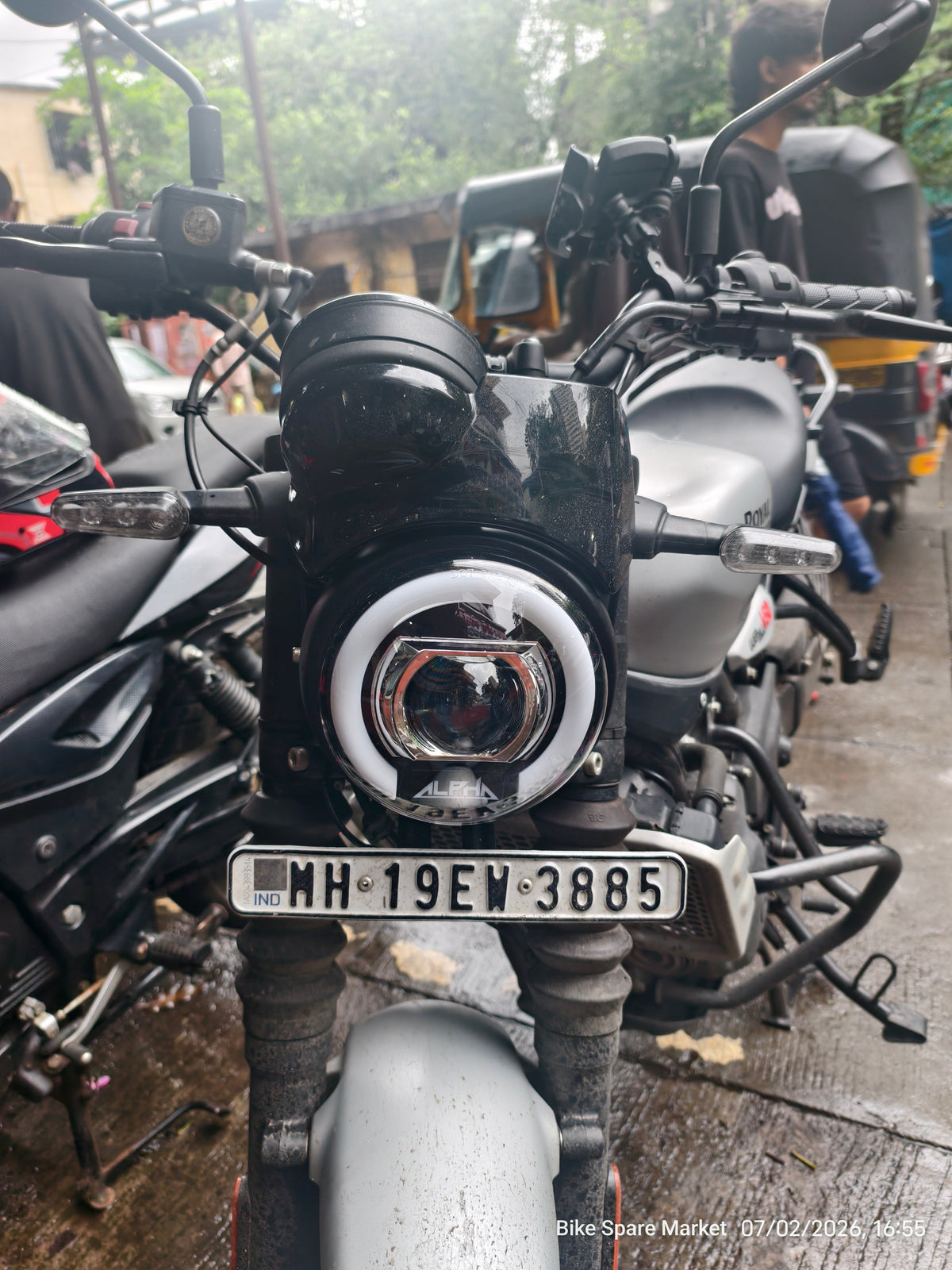 ( Himalayan 452 , GUERRILLA 450 ) HJG ALPHA 325 128Watt ( Full Kit , Ring , Coupler , Headlight , Nut Bolt )( 6m Warranty )