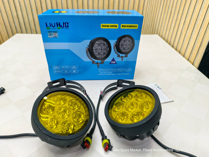 HJG 70W 7 LED FOG LIGHT WITH HARNESS ( 1 YEAR WARRANTY )