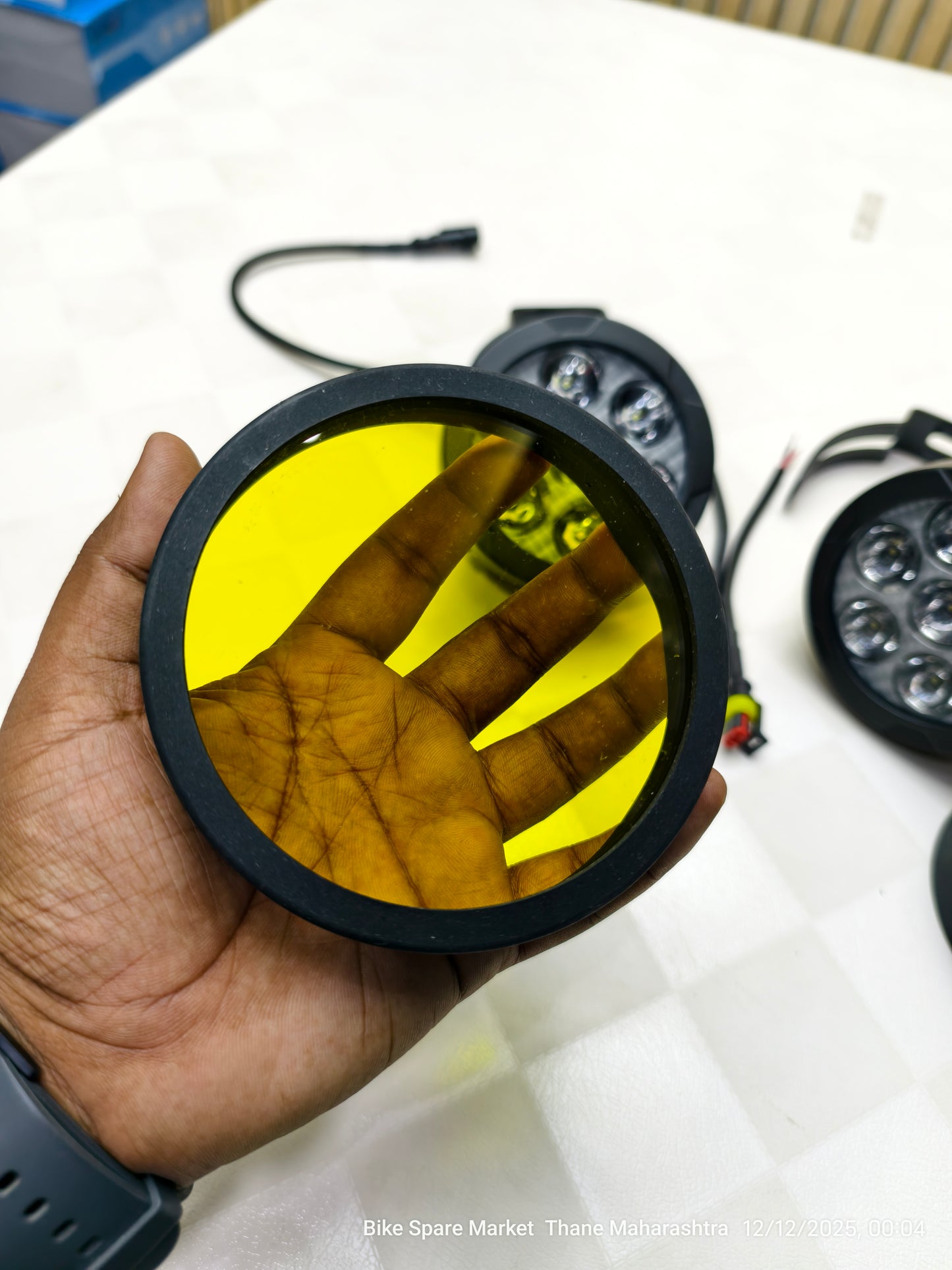 HJG 70W 7 LED FOG LIGHT WITH HARNESS ( 1 YEAR WARRANTY )