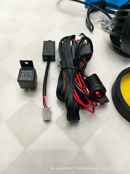 HJG 70W 7 LED FOG LIGHT WITH HARNESS ( 1 YEAR WARRANTY )