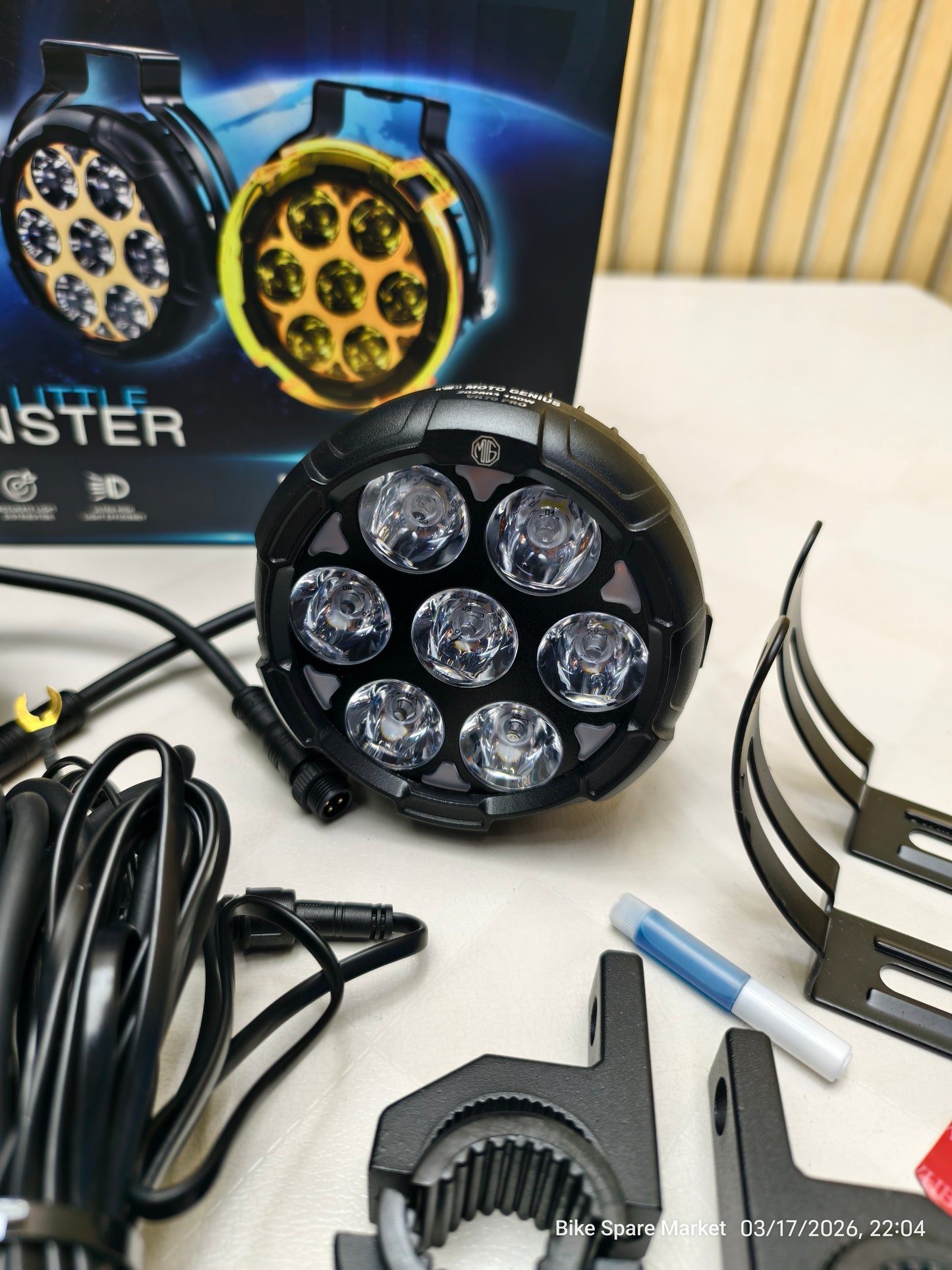 Moto Genius VK 70 Pro 160W DRL With Harness Full kit