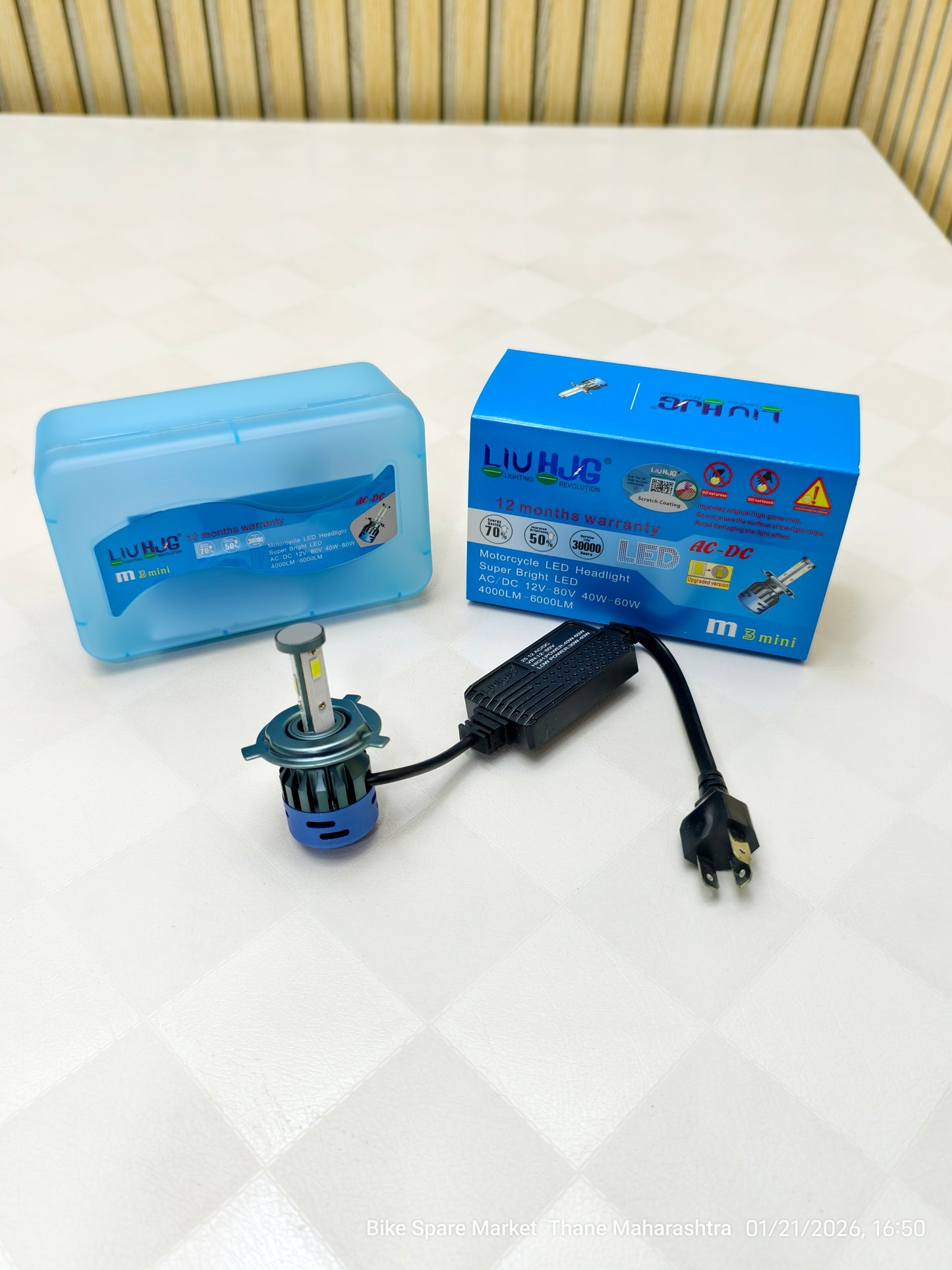 HjG M3 60w LED Headlight Bulb H4( 1 Year Warranty)