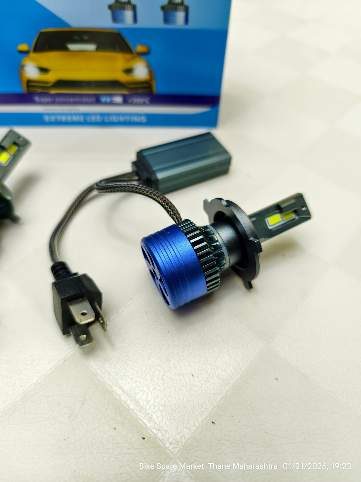 HjG 180w H4 18000LM LED Headlight Bulb Pair (Pack of 2) 24m warranty