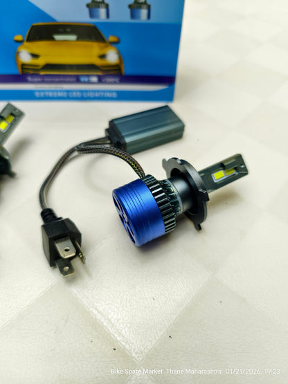 HjG 180w H4 18000LM LED Headlight Bulb Pair (Pack of 2) 24m warranty