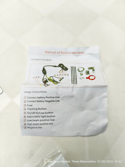 HjG 180w 9Led With Dimmer Harness (1 Year Warranty)