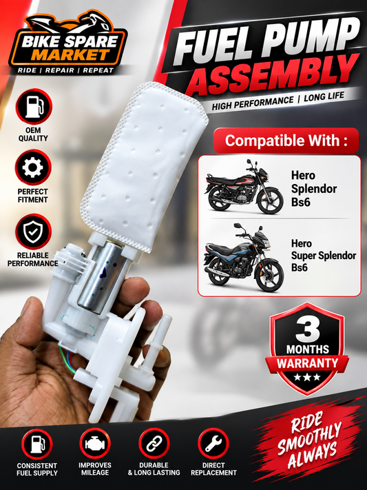 Original Hero Splendor Bs6 And Super Splendor Bs6 Fuel Pump Assembly (3M Warranty)