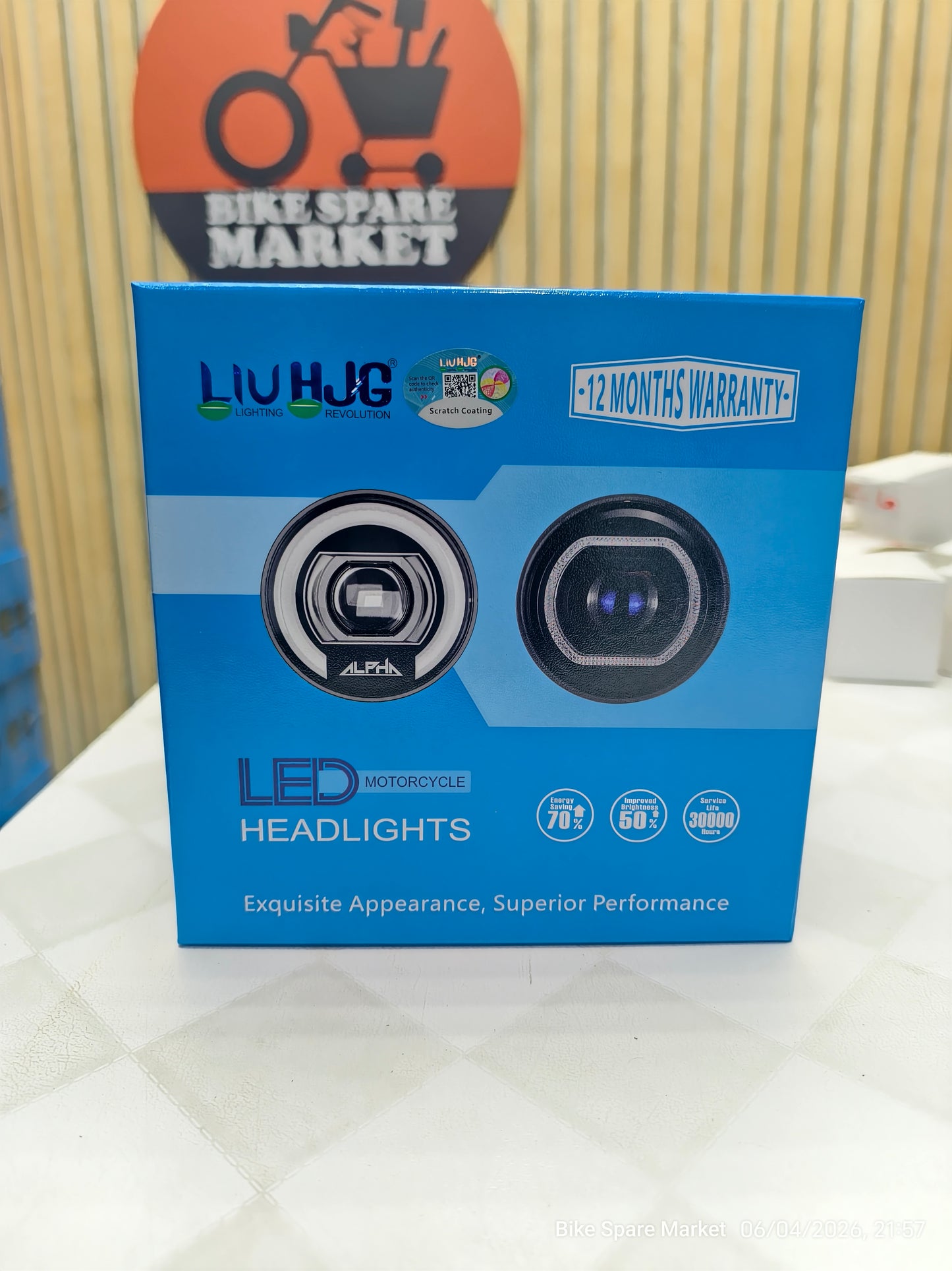 HJG ALPHA C-325 Projector Headlight 75w ( 6m Warranty )