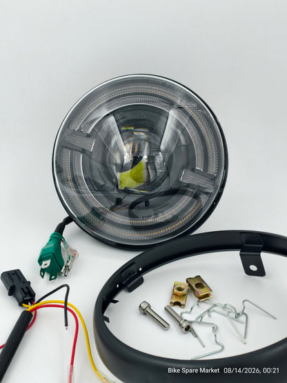 ( Himalayan 452 , GUERRILLA 450 ) HJG Dragon C319 93 Watt ( Full Kit , Ring , Coupler , Headlight , Nut Bolt )( 6m Warranty )