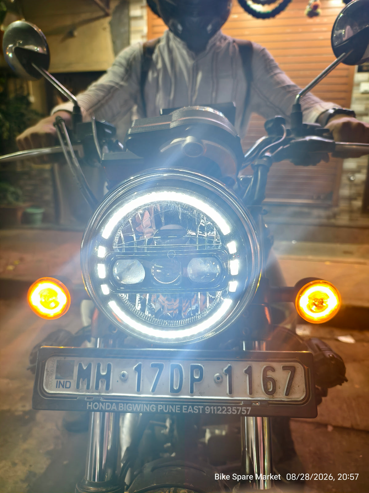 Honda CB350 , CB350 Dlx Pro , CB350c(Classic),CB350 Rs ,CB 350 Hiness H'ness  Headlight Conversation Kit ( LED to H4 )