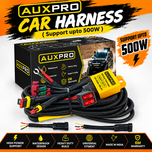 Auxpro Harness Support Upto 500w (6M Warranty)