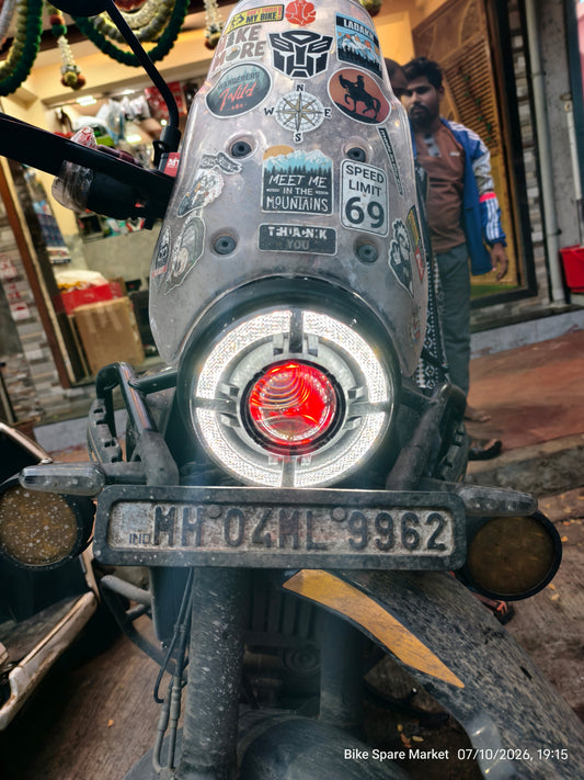 ( Himalayan 452 , GUERRILLA 450 ) HJG ALPHA 318 Diamond 108 Watt ( Full Kit ) ( Headlight , Ring , Coupler , Nutbolt Lock ) ( 6m Warranty )