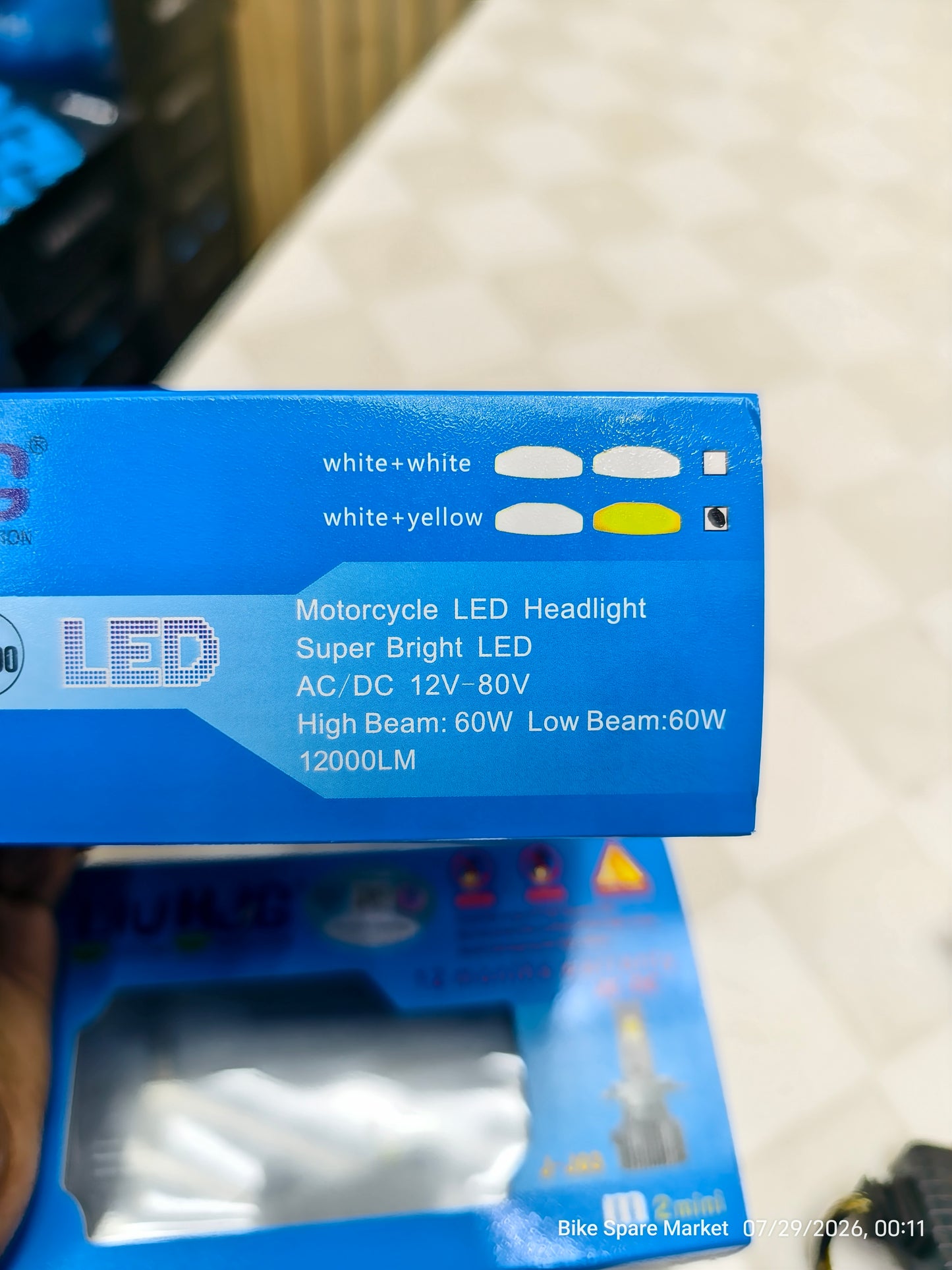 HJG M2 MINI J-J03 120W H4 HIGH 60W LOW 60W LED HEADLIGHT BULB ( 1 YEAR WARRANTY )