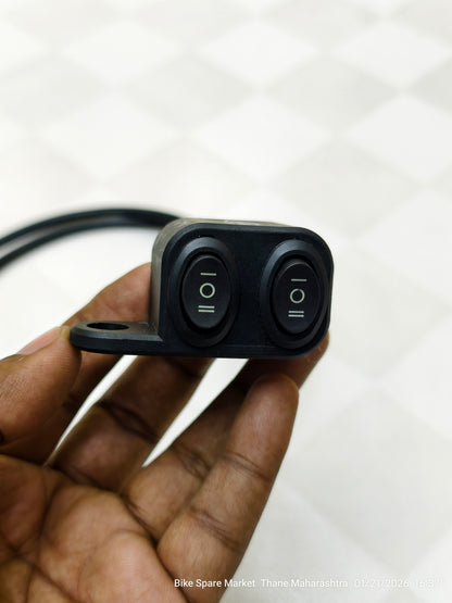 4way CNC Black Mirror Fitting Switch