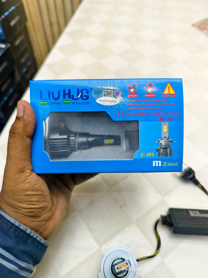 HJG M2 MINI J-J03 120W H4 HIGH 60W LOW 60W LED HEADLIGHT BULB ( 1 YEAR WARRANTY )