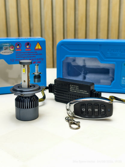 HJG M3 MINI 120W REMOTE H4 HEADLIGHT BULB (6M WARRANTY )