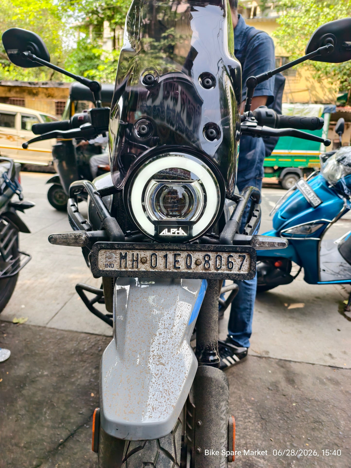 ( Himalayan 452 , GUERRILLA 450 ) HJG ALPHA 325 128Watt ( Full Kit , Ring , Coupler , Headlight , Nut Bolt )( 6m Warranty  )