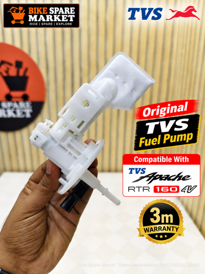 Original TVS Apache RTR 160 4v Fuel Pump Assembly (3M Warranty)