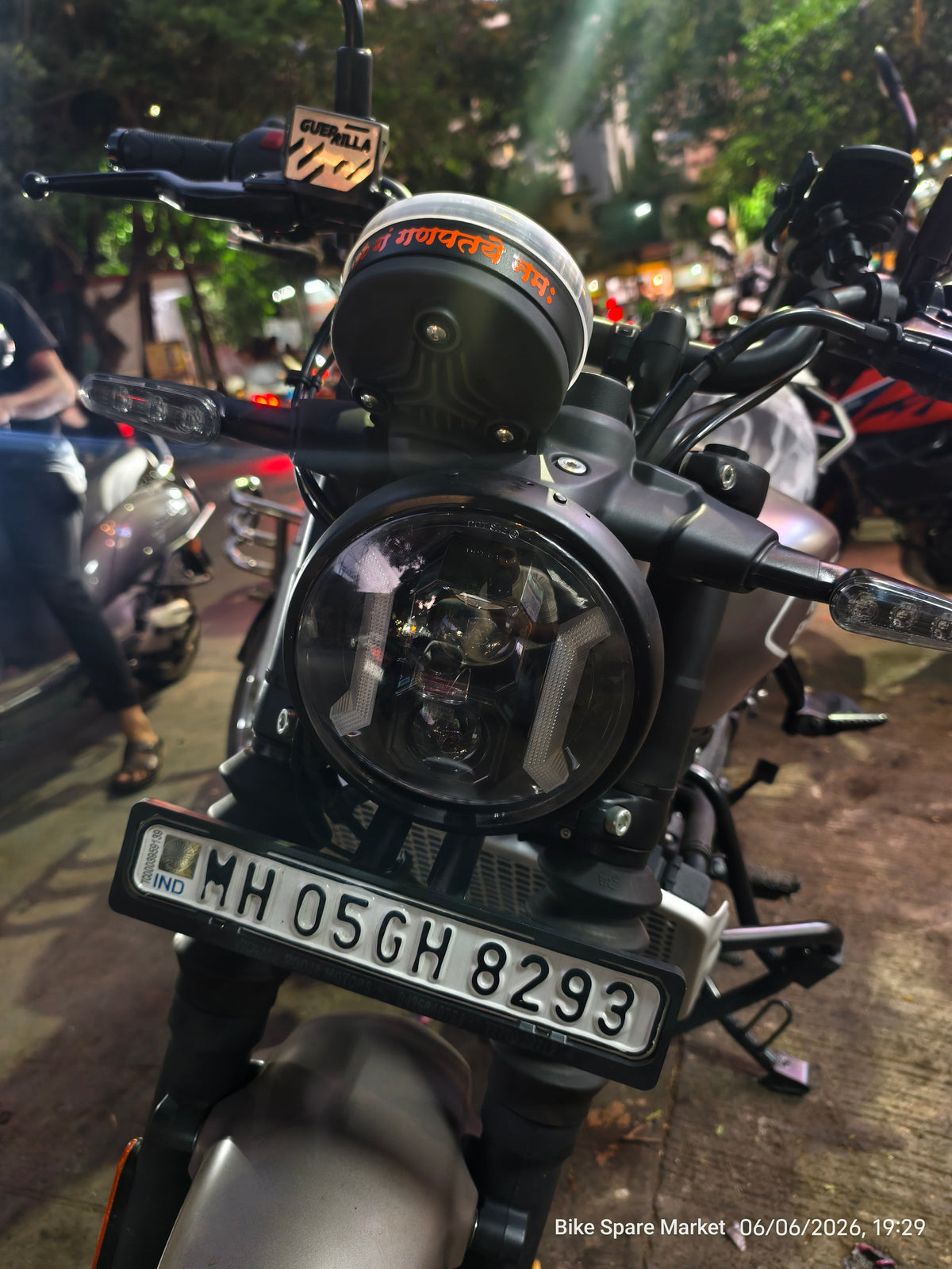 ROYAL Enfield Himalayan 452 , GUERRILLA 450 7 INCH CUSTOME HEADLIGHT RING FOR ANY AFTER MARKET HEADLIGHT INSTALLATION