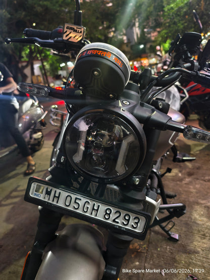 ROYAL Enfield Himalayan 452 , GUERRILLA 450 7 INCH CUSTOME HEADLIGHT RING FOR ANY AFTER MARKET HEADLIGHT INSTALLATION