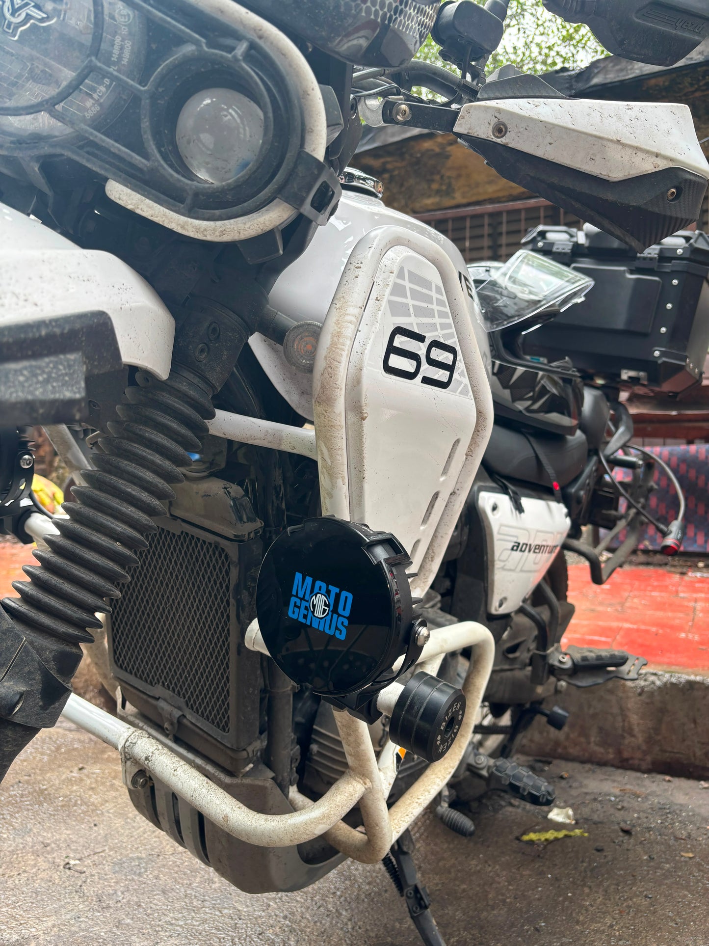 Moto Genius VK70 Pro 160W DRL With Harness Full kit fog light with Harness