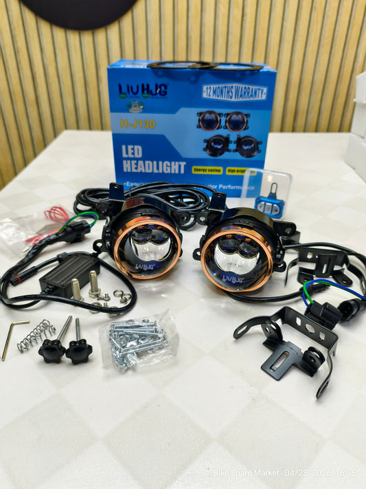 HJG 3 inch J130 Alpha Tri Colour Spot With Spread With Wireless Harness 140w