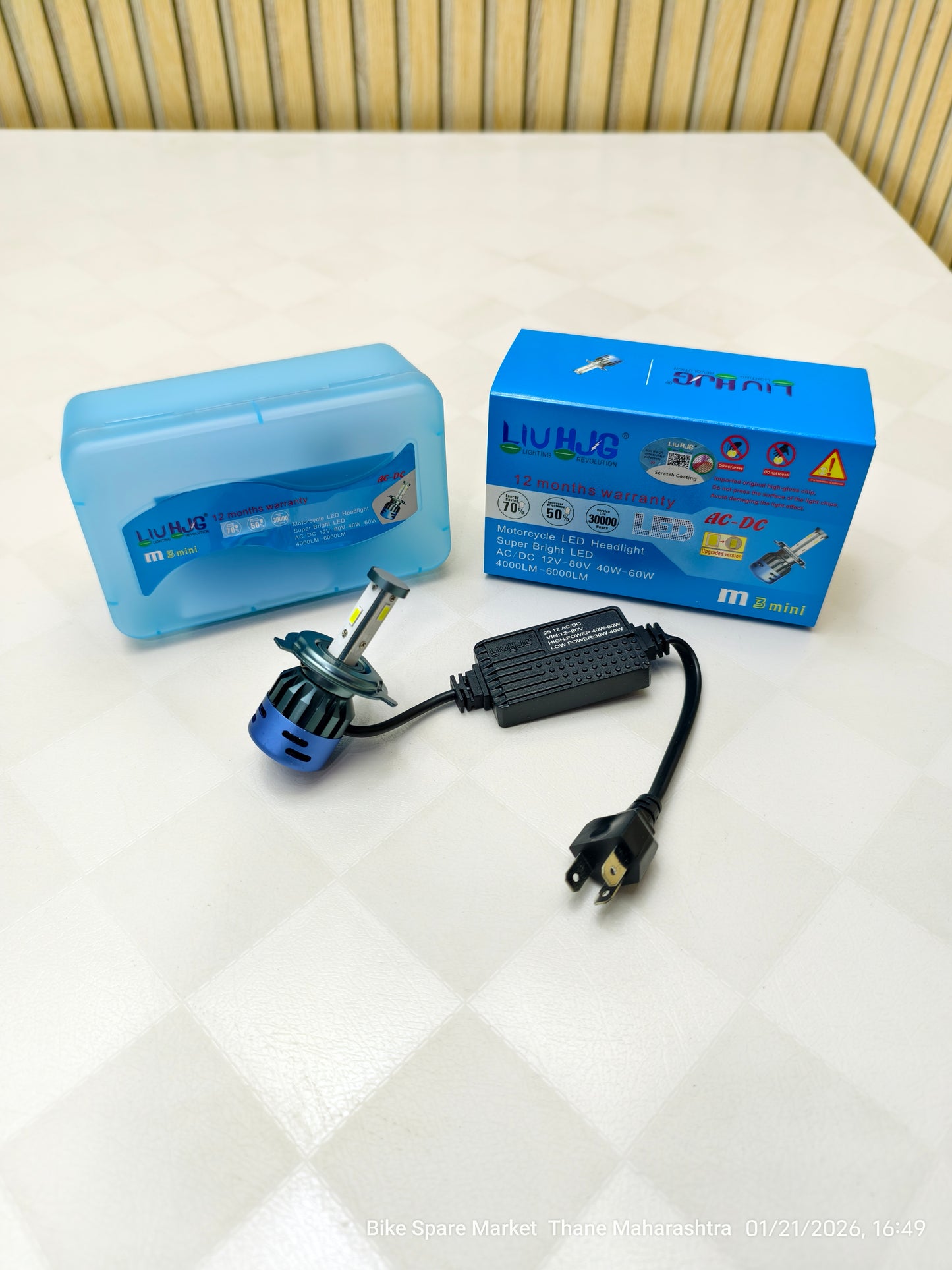 HjG M3 60w LED Headlight Bulb H4( 1 Year Warranty)