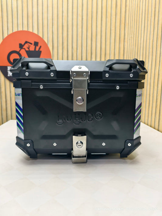 HJG 45L Aluminium Top Box With Back Rest