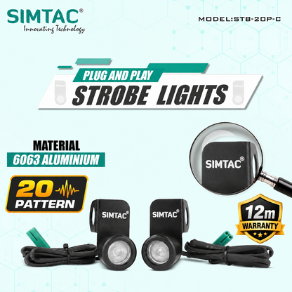 Simtac Strobe Light 20 Pattern Plug And Play ( 1 year warranty )