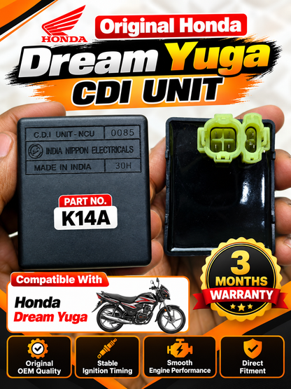 Original Honda Dream Yuga Cdi Part No k14A 3m Warranty