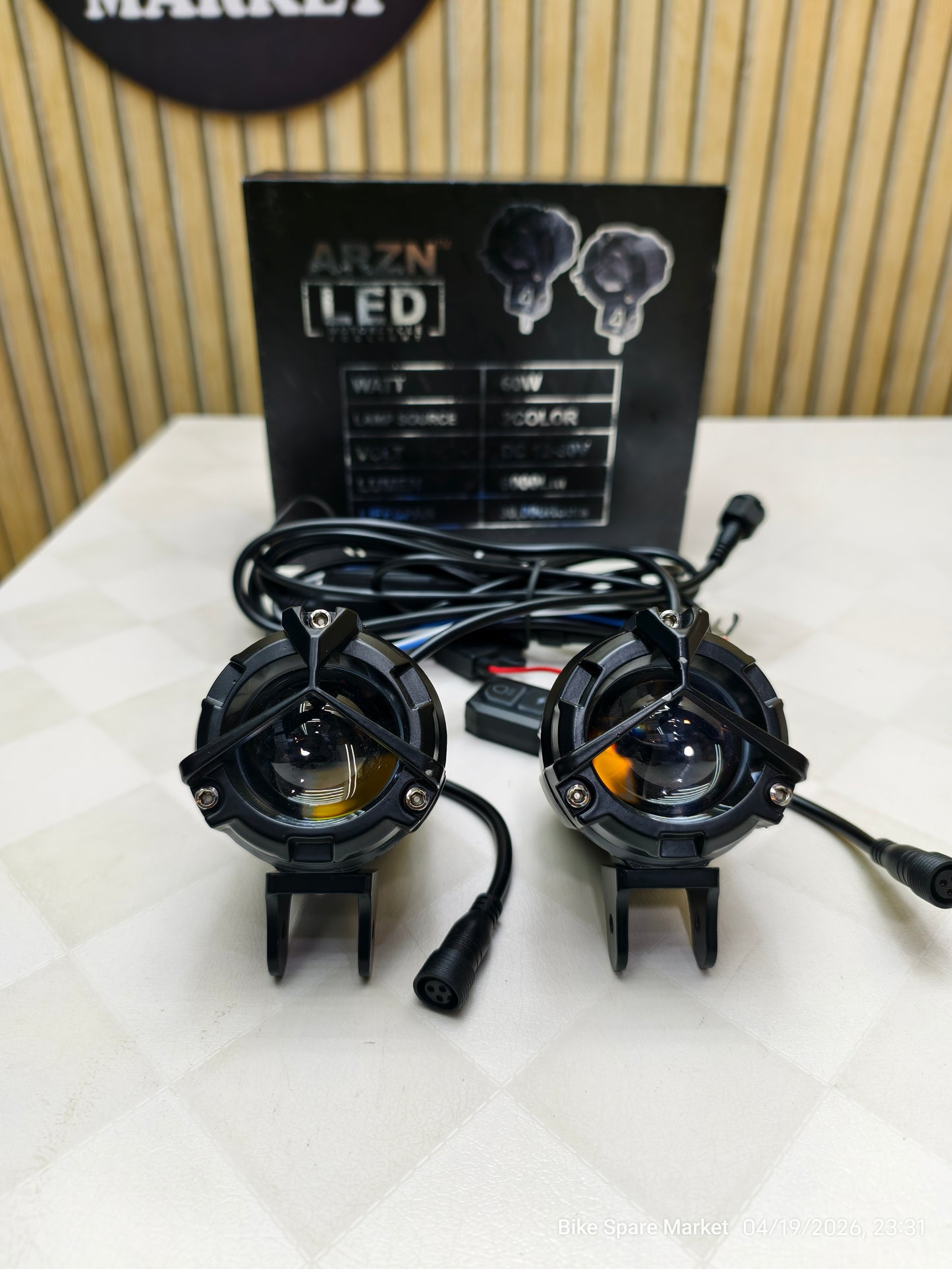 ARZER MERCEDES Y FOG LIGHT 60W WITH HARNESS CLAMP FREE ( 6M WARRANTY )