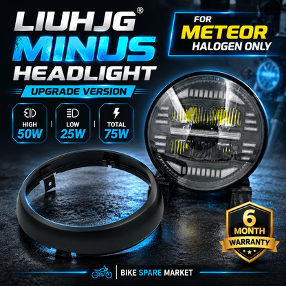 (METEOR Halogen) HjG Minus Headlight Upgrade Version 75w High 50w Low 25w (6m Warranty )