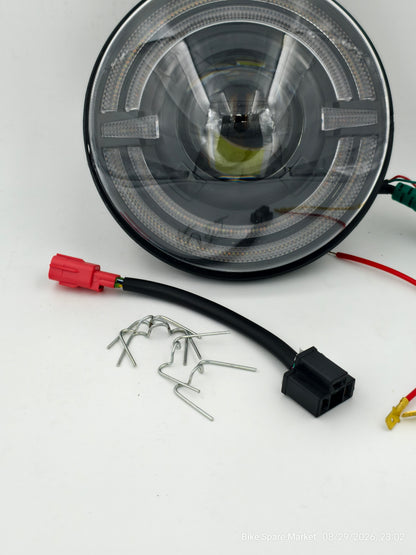 Honda CB350 , CB350 Dlx Pro , CB350c(Classic),CB350 Rs ,CB 350 Hiness H'ness,Hjg C319 93w Projector Headlight ( full kit ) 6m Warranty