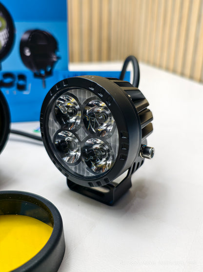 HJG CREE Round 4×4 80w With Harness Clamp (6m Warranty)