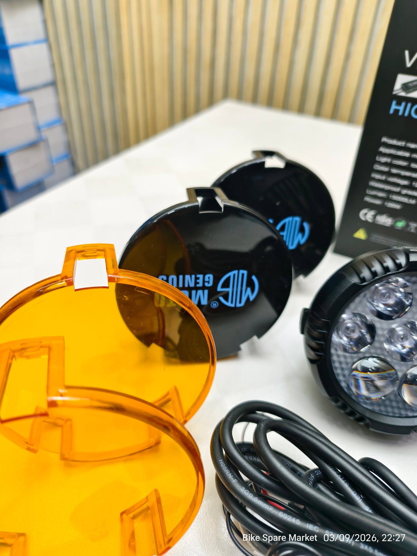Moto Genius Vk750 120w Spot + Spread With Harness Full kit