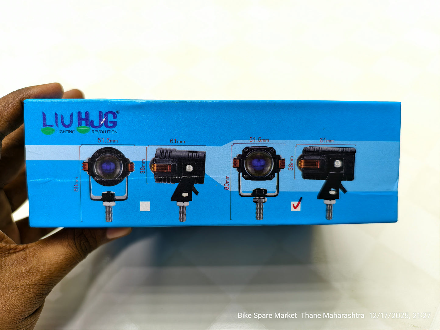 HJG SPACESHIP MINI V3 FOG LIGHT 80W WITH RED DRL ( 6M WARRANTY )