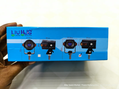 HJG SPACESHIP MINI V3 FOG LIGHT 80W WITH RED DRL ( 6M WARRANTY )