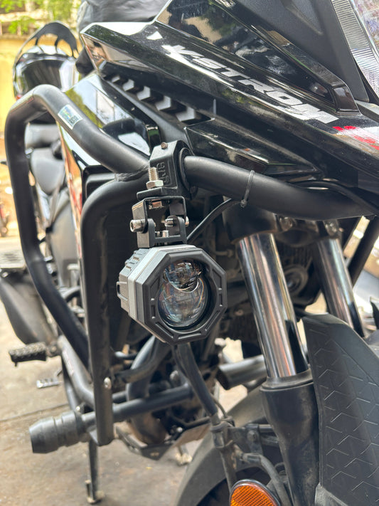 HJG 125 fog Light With Moto Powerz Harness and Clamp 120w ( 1 year warranty )