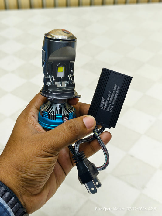 HJG 125 Watt LED H4 Headlight Projector Bulb 125w Watt High 85 Watt Low 12000LM - 8500LM 12v-80v ( 1 Year Warranty )