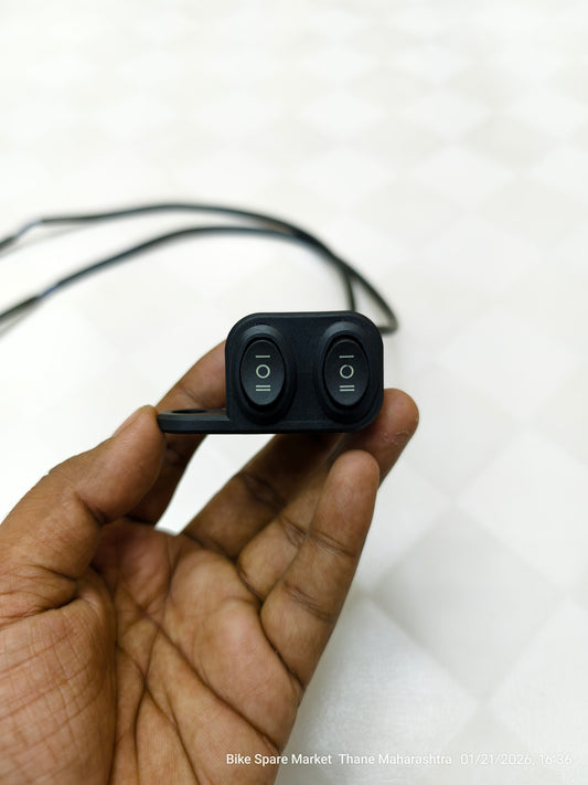 4way CNC Black Mirror Fitting Switch