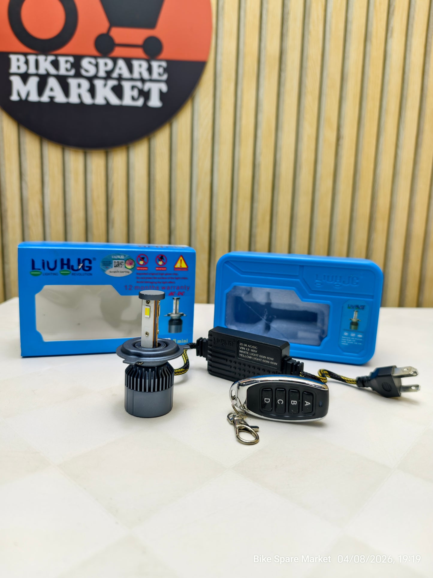 HJG M3 MINI 120W REMOTE H4 HEADLIGHT BULB (6M WARRANTY )