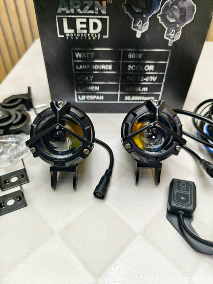 ARZER MERCEDES Y FOG LIGHT 60W WITH HARNESS CLAMP FREE ( 6M WARRANTY )
