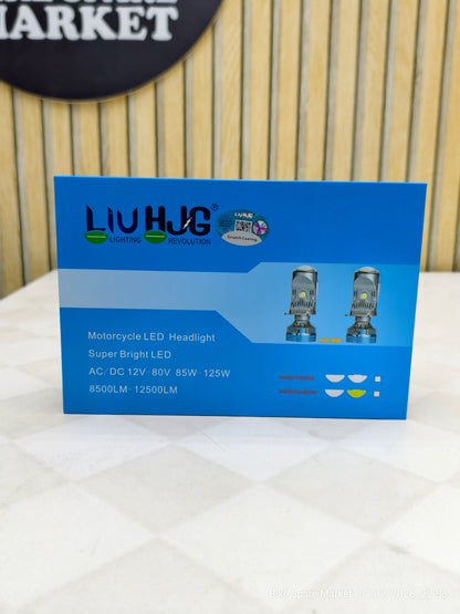 HJG 125 Watt LED H4 Headlight Projector Bulb 125w Watt High 85 Watt Low 12000LM - 8500LM 12v-80v ( 1 Year Warranty )