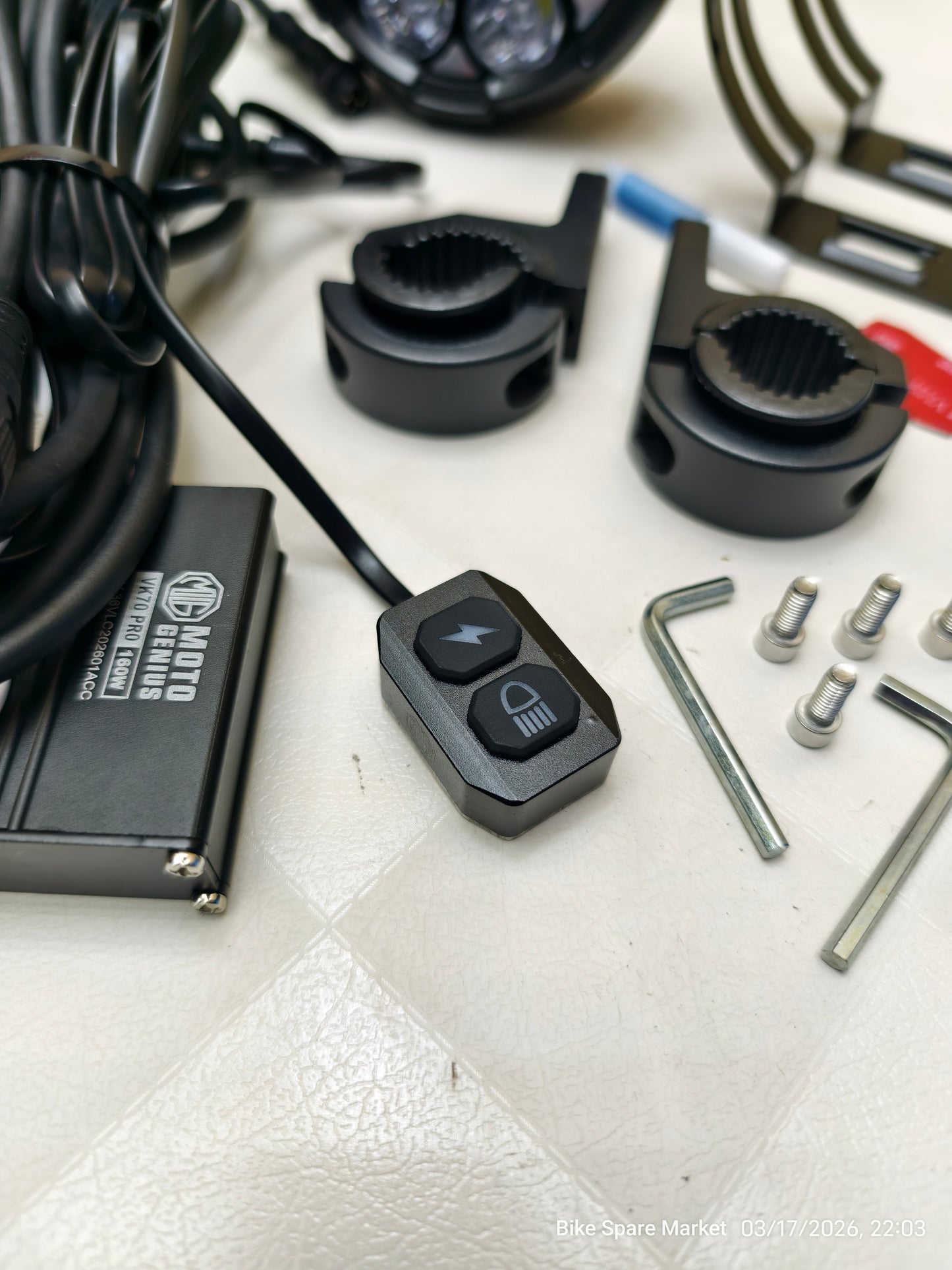 Moto Genius VK 70 Pro 160W DRL With Harness Full kit