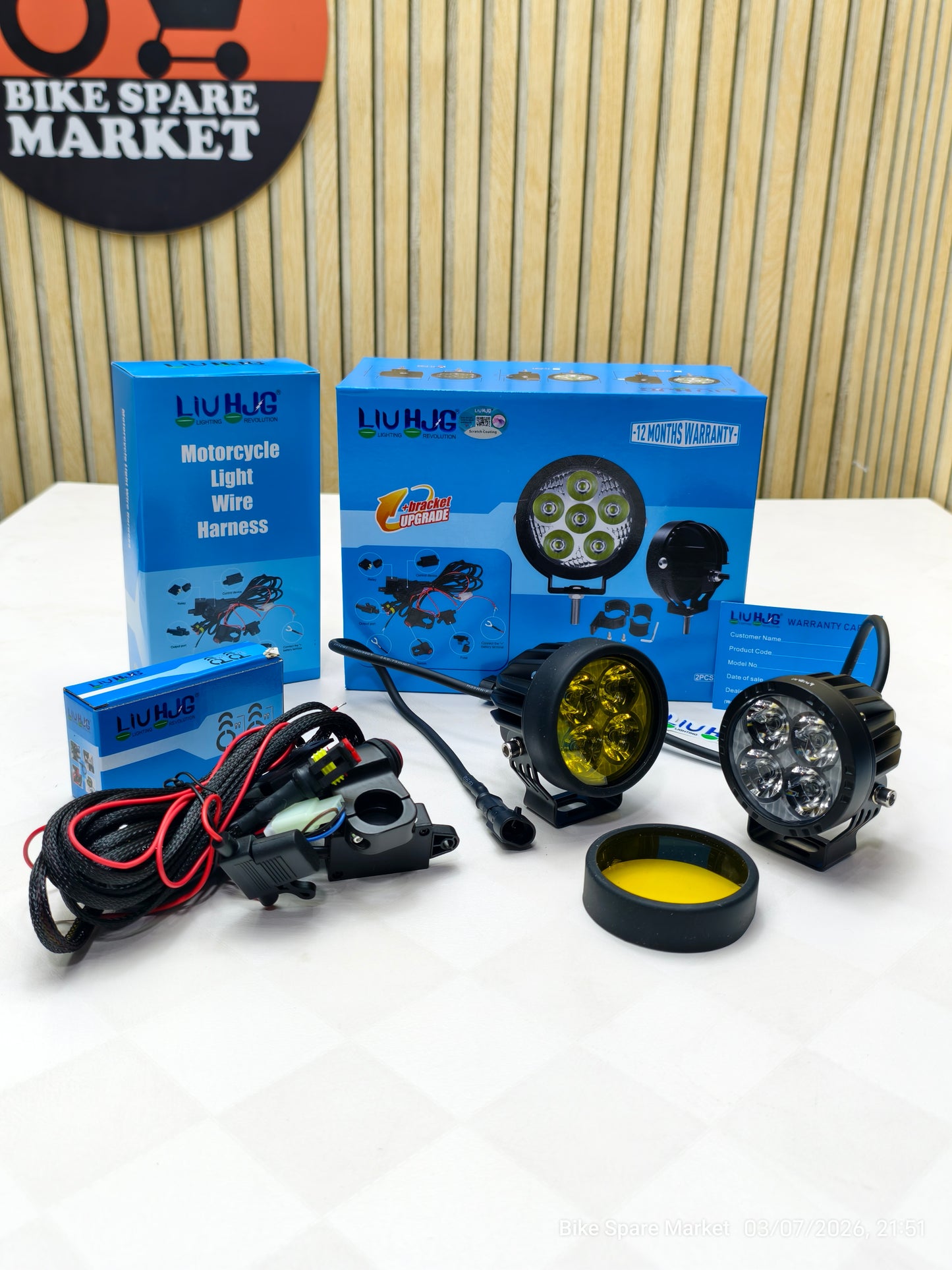 HJG CREE Round 4×4 80w With Harness Clamp (6m Warranty)