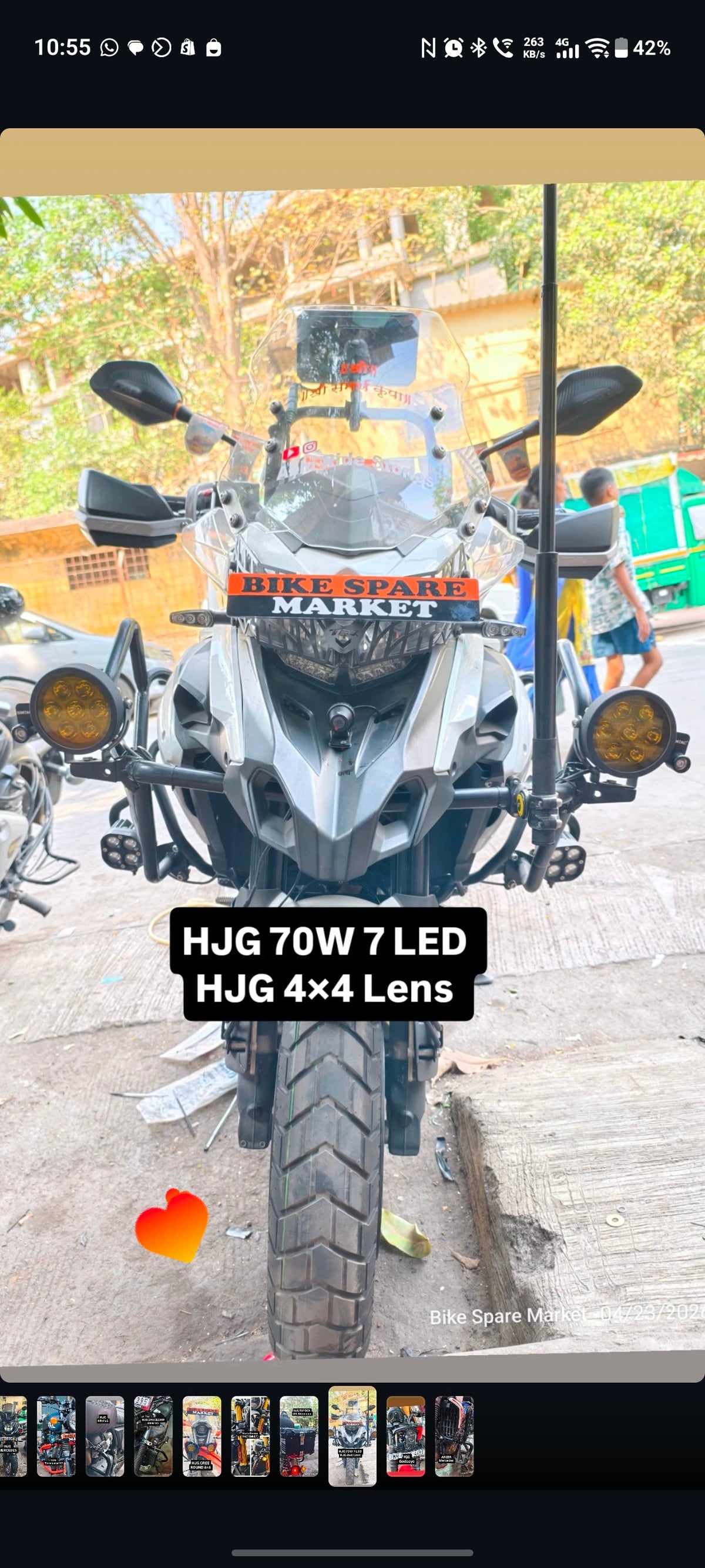 Hjg 70w×2=140w 7 LED Round Cree Fog Light ( 1 Year Warranty )