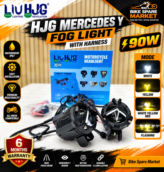 HJG MERCEDES Y FOG LIGHT WITH HARNESS (6M WARRANTY )