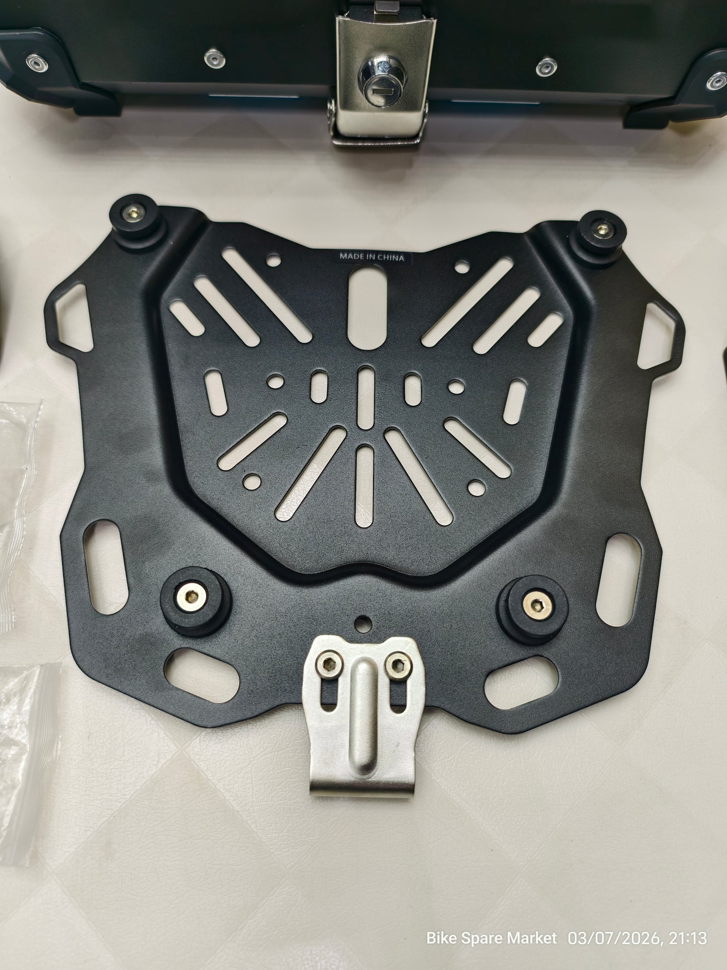 HJG 45L Aluminium Top Box With Back Rest